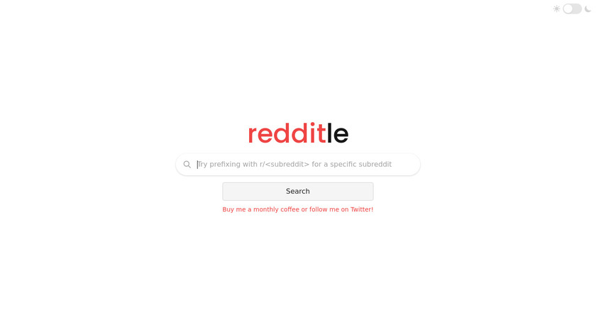 Redditle Landing Page