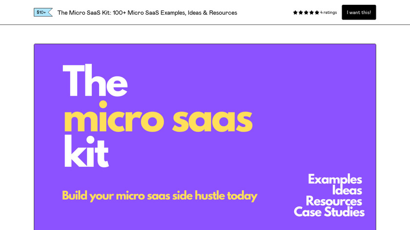 Micro SaaS Kit Landing Page