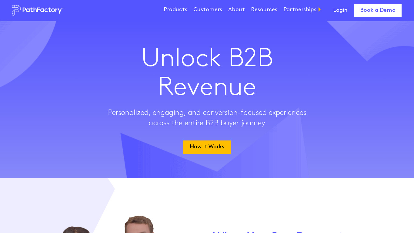 PathFactory Landing page