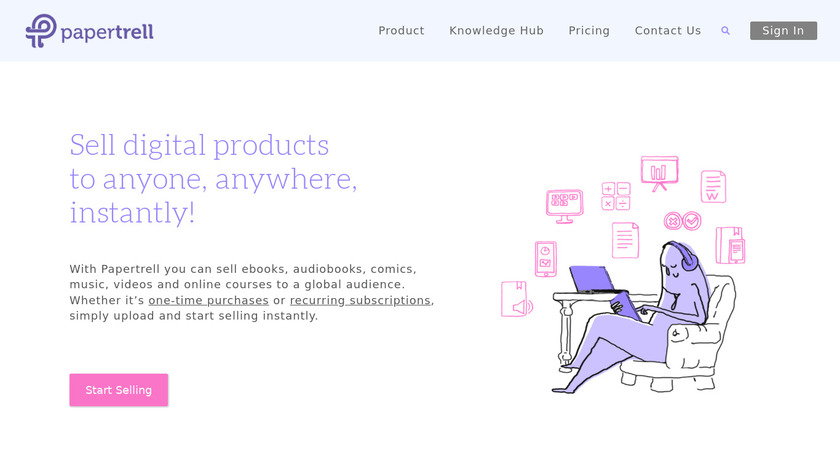 Papertrell Landing Page