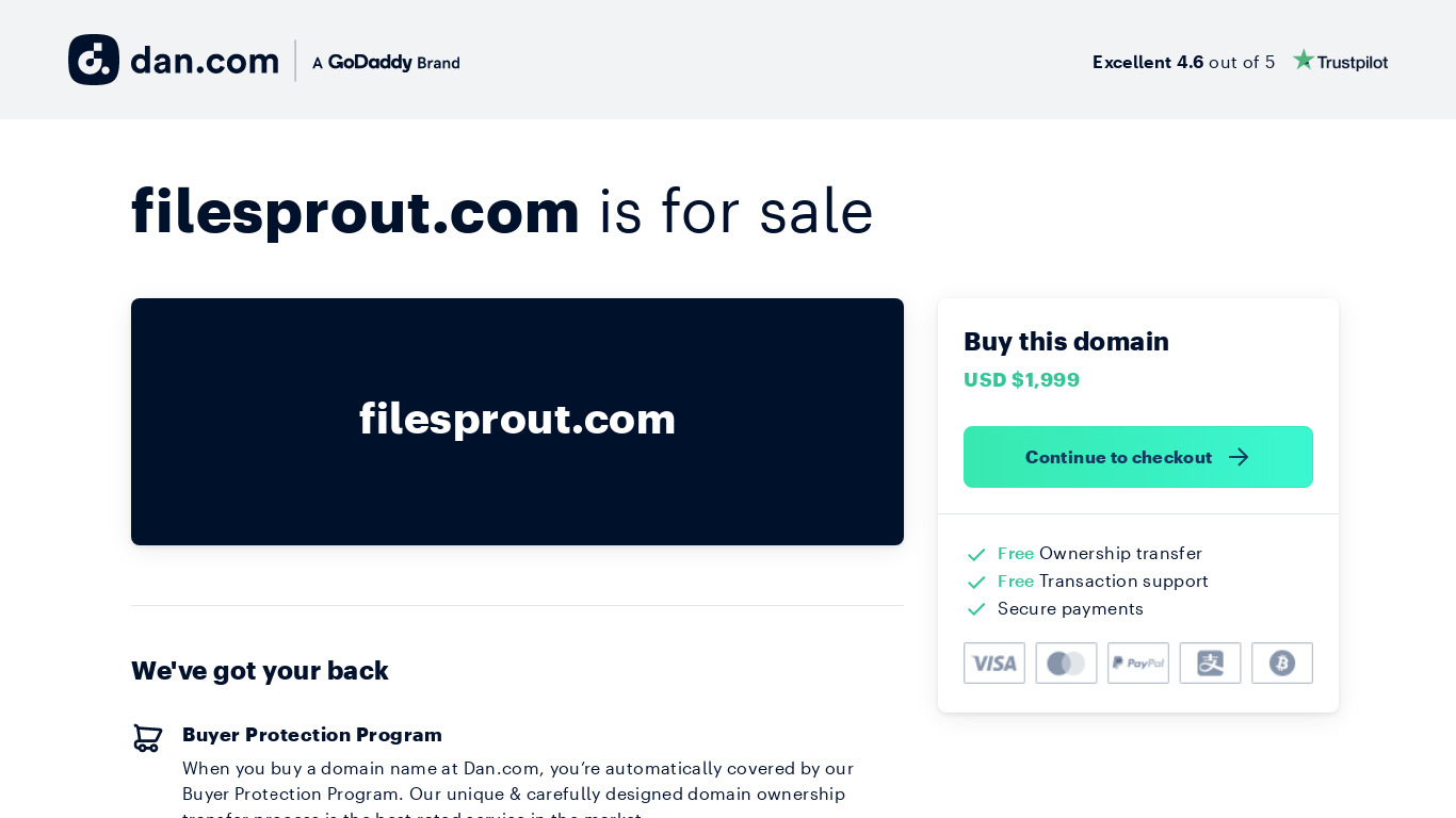 filesprout Landing page