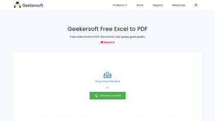 Geekersoft Free Excel to PDF image
