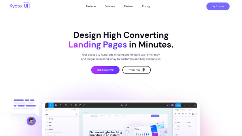KyotoUI Landing Page