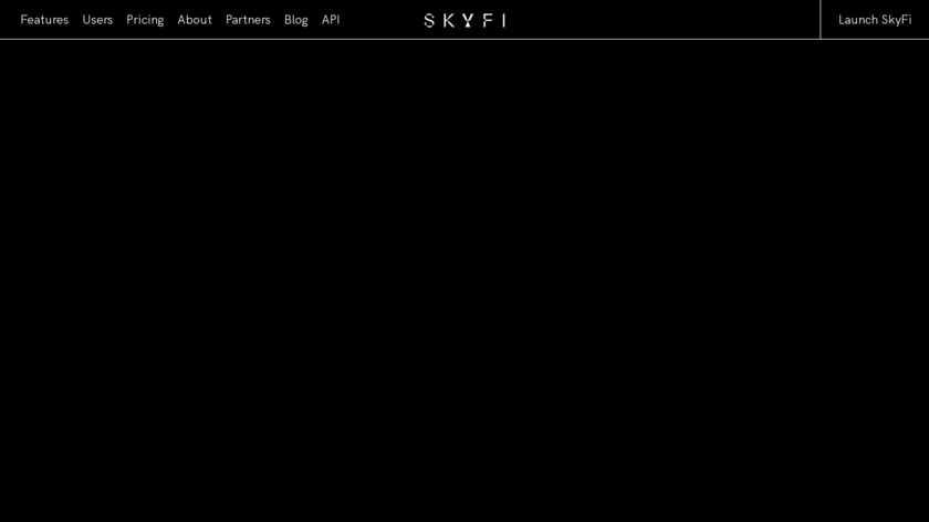 SkyFi Landing Page
