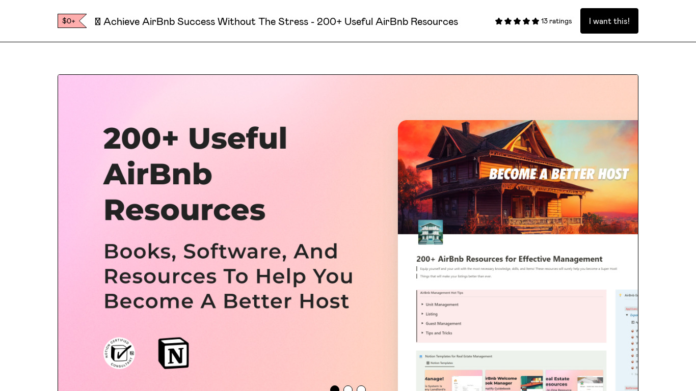 200+ Useful AirBnb Resources List Landing page