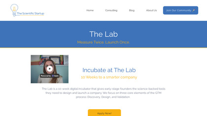 The Scientific Startup image