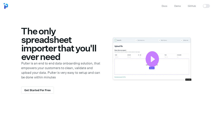 Pulter Landing Page