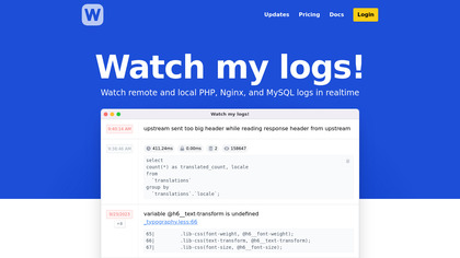 Watch my logs! image