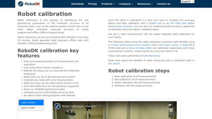 RoboDK Calibration image