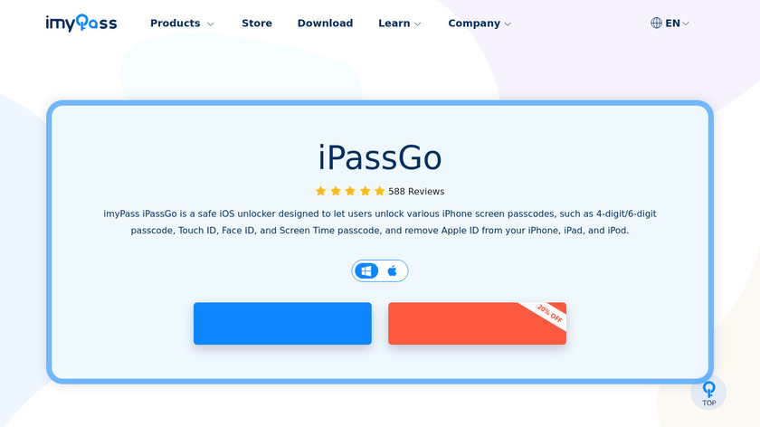 imyPass iPassGo Landing Page