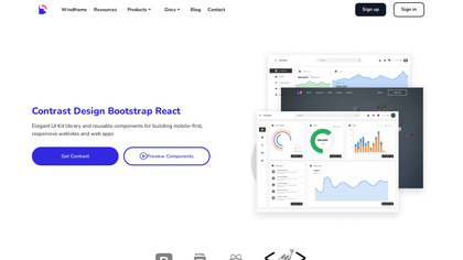 Contrast Design Bootstrap React image