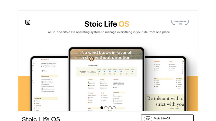 Stoic Life OS Landing Page