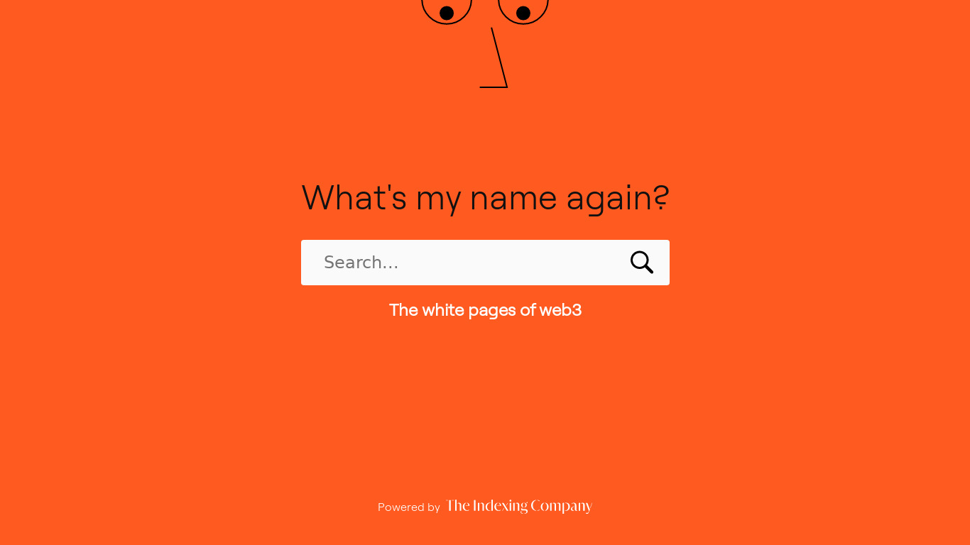 What's My Name Again Landing page