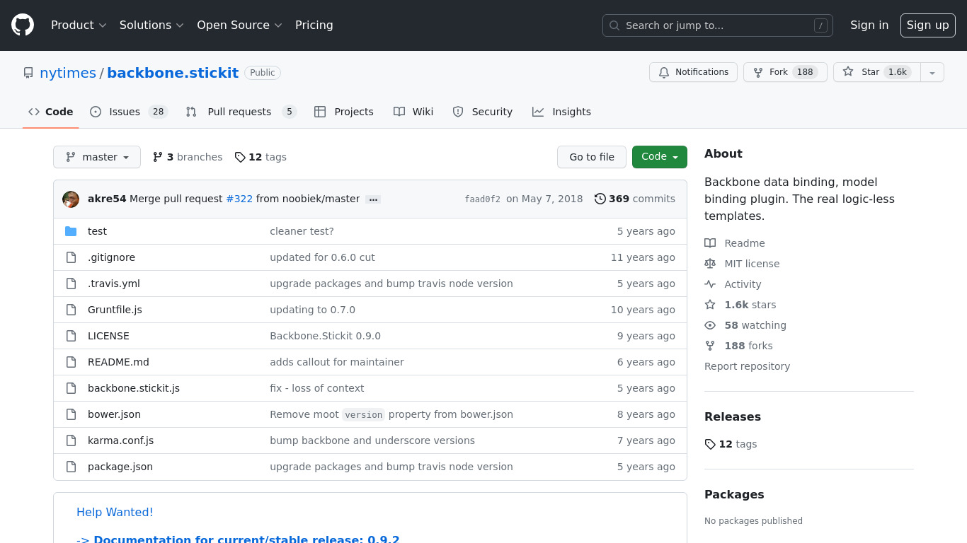 Stickit Landing page