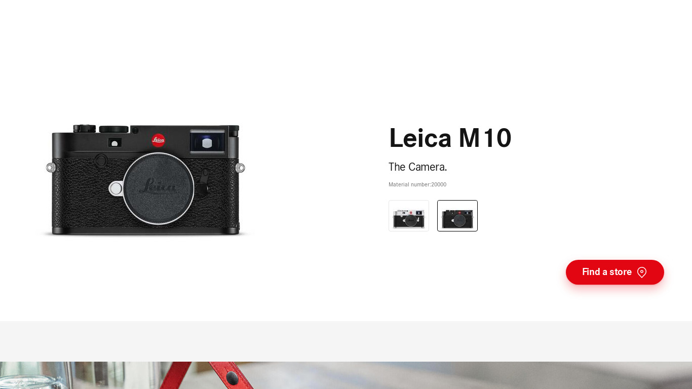 Leica M10 Landing page