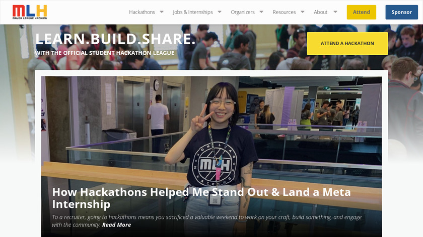 Major League Hacking Landing Page