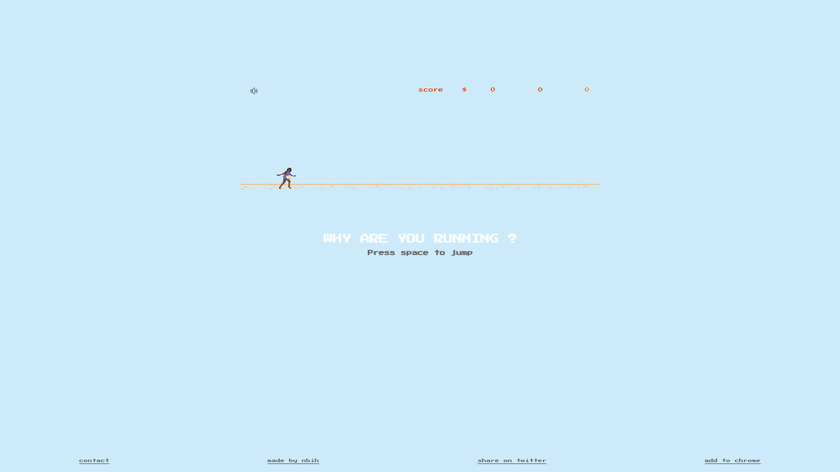 Why are you running? Landing Page