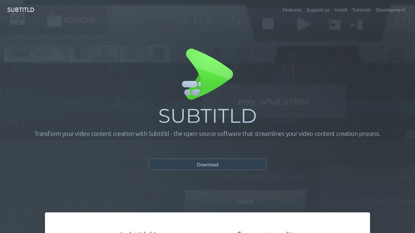 Subtitld Landing Page