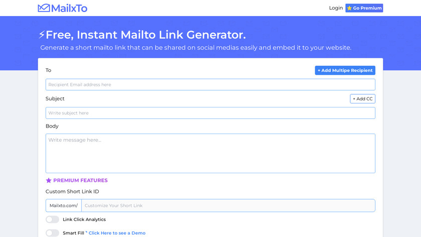 MailxTo Landing Page