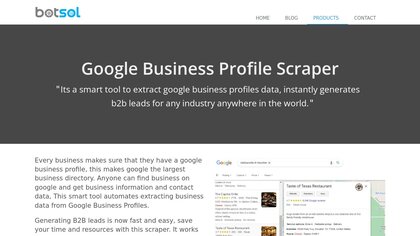 Botsol Google Business Profile Scraper image
