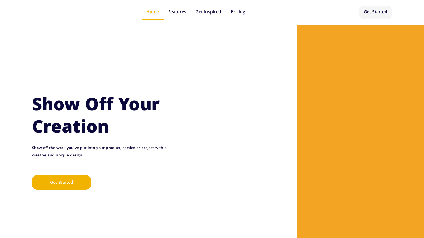 Code Poster Landing page