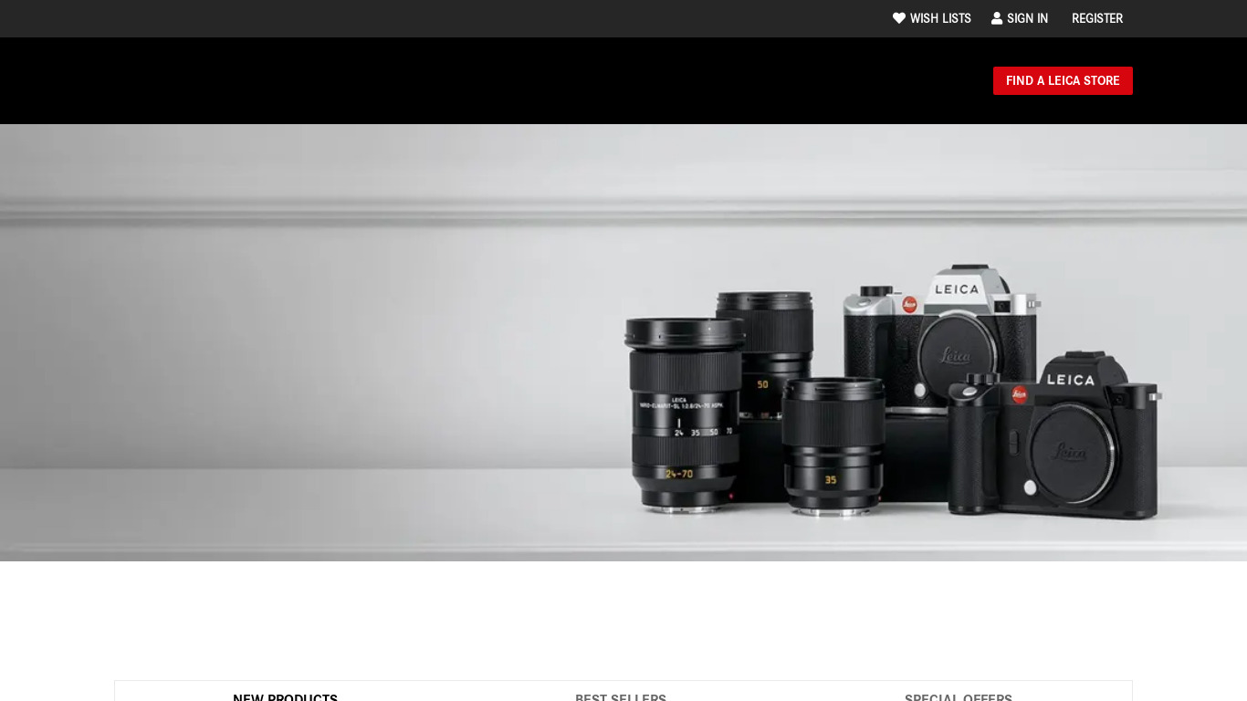 Leica Camera USA Landing page