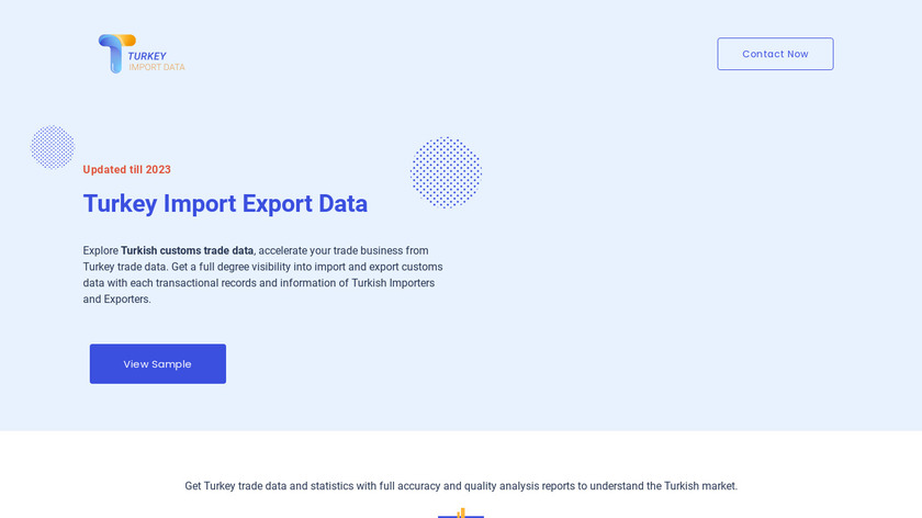 Turkey Import Data Landing Page