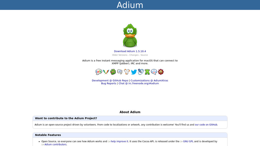Adium Landing Page