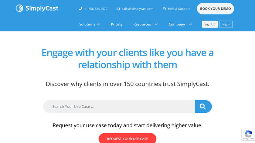 SimplyCast Landing Page