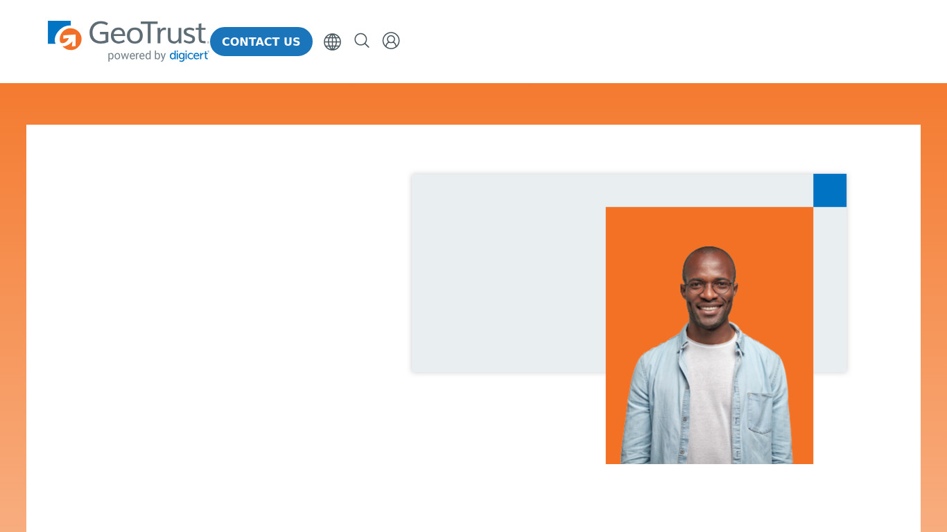GeoTrust Landing page