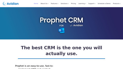 Prophet CRM image