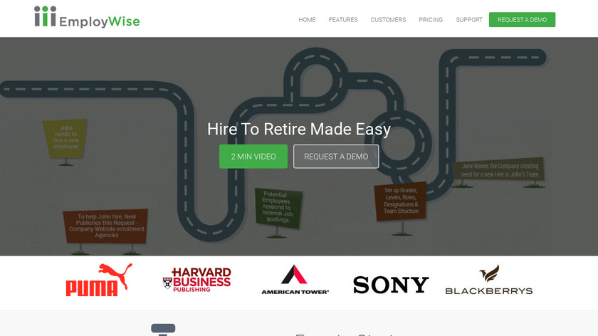 EmployWise Landing Page