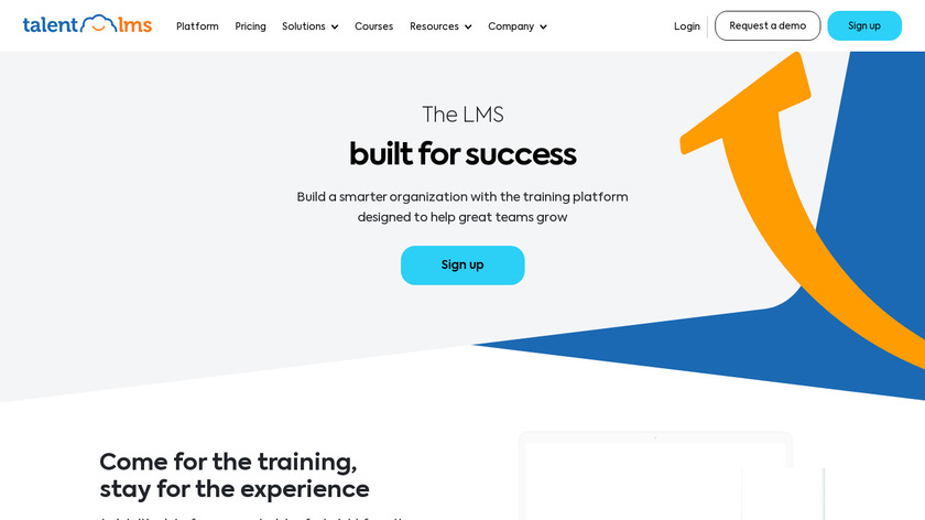 Talent LMS Landing Page