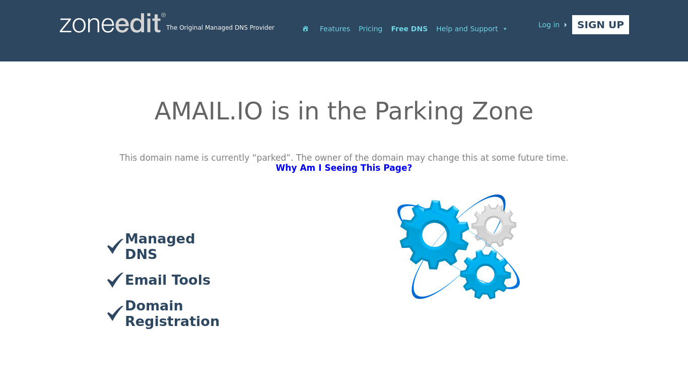 AlphaMail Landing page
