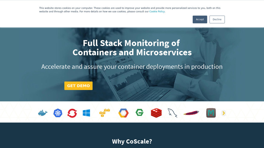 CoScale Landing Page