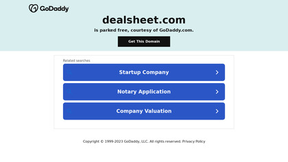 DealSheet image