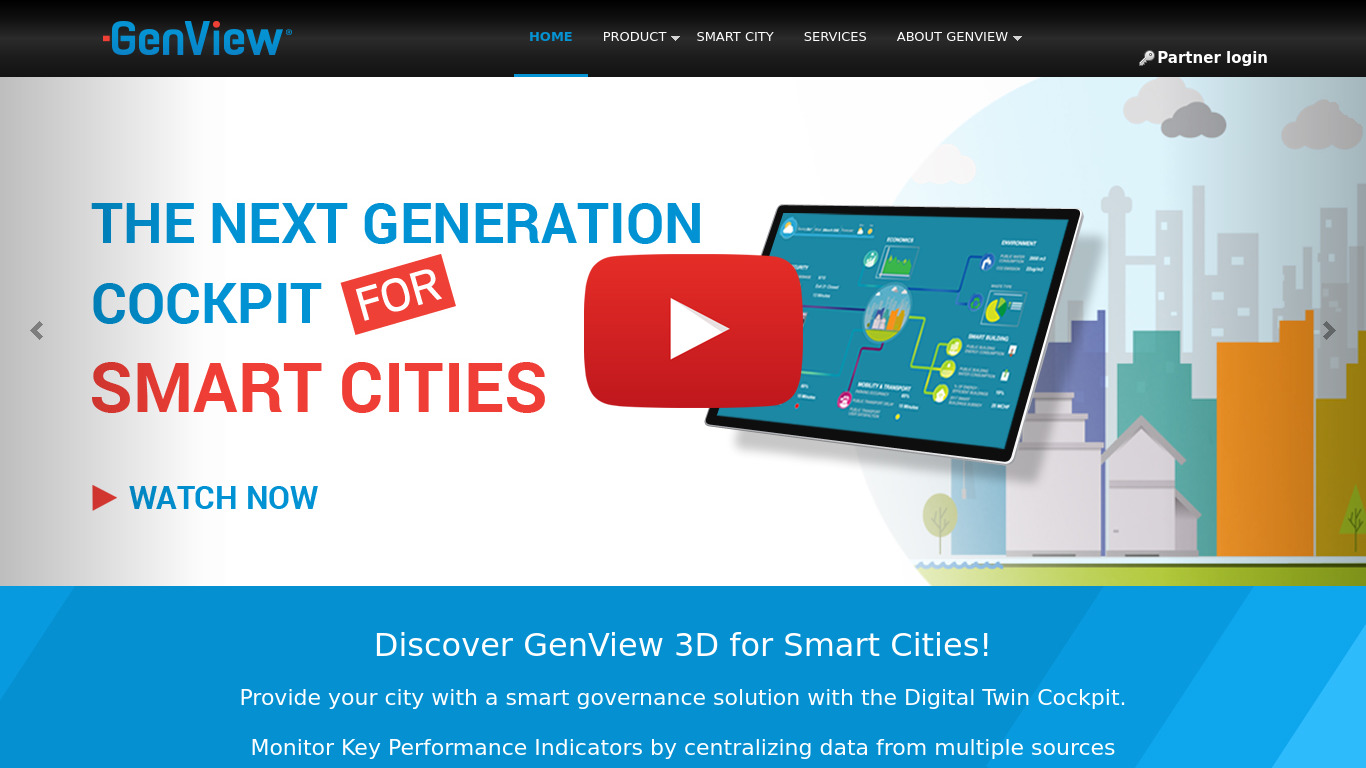 Genview3d Landing page