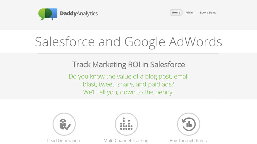 Daddy Analytics Landing Page
