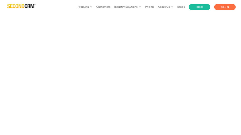 Second CRM Landing Page