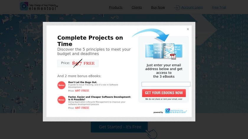 Elementool Landing Page