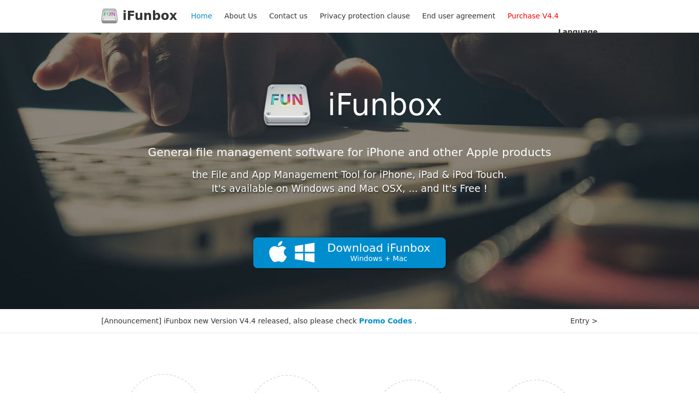 i-FunBox Landing page