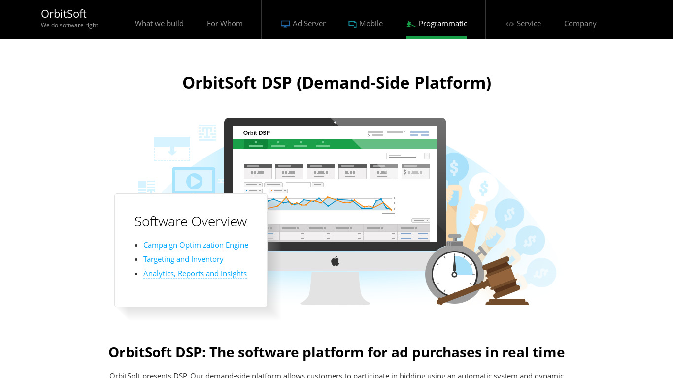 orbitsoft.com Orbit DSP Landing page