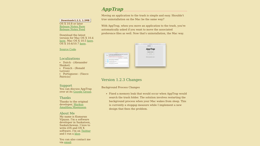 AppTrap Landing Page