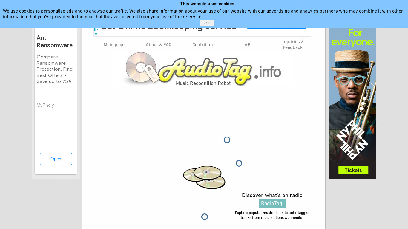 AudioTag Landing page
