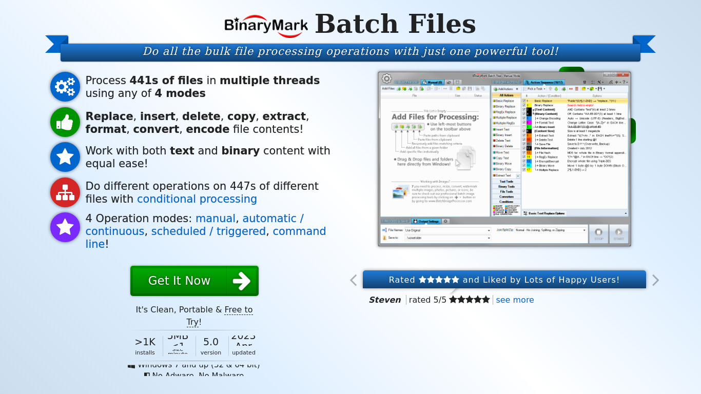 Batch Files Landing page