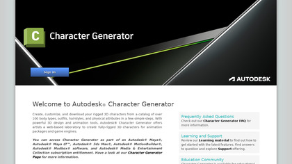 Autodesk Character Generator image