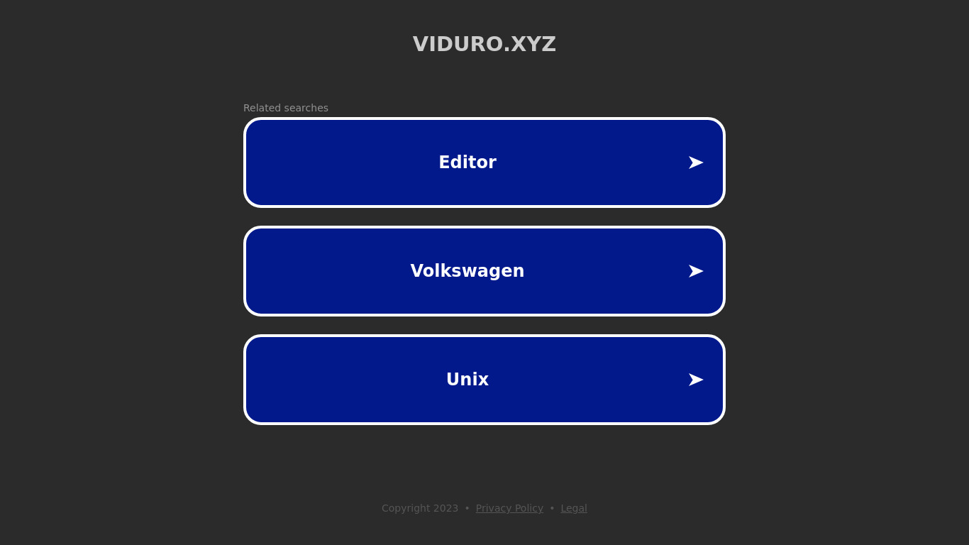Viduro Landing page