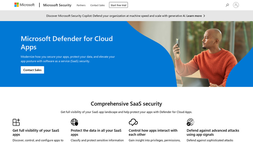 Microsoft Cloud App Security Landing Page