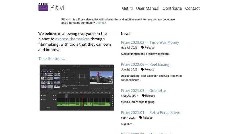 PiTiVi Landing Page