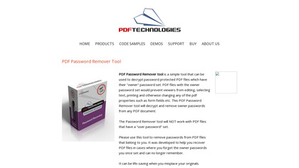 PDF Password Remover Tool image